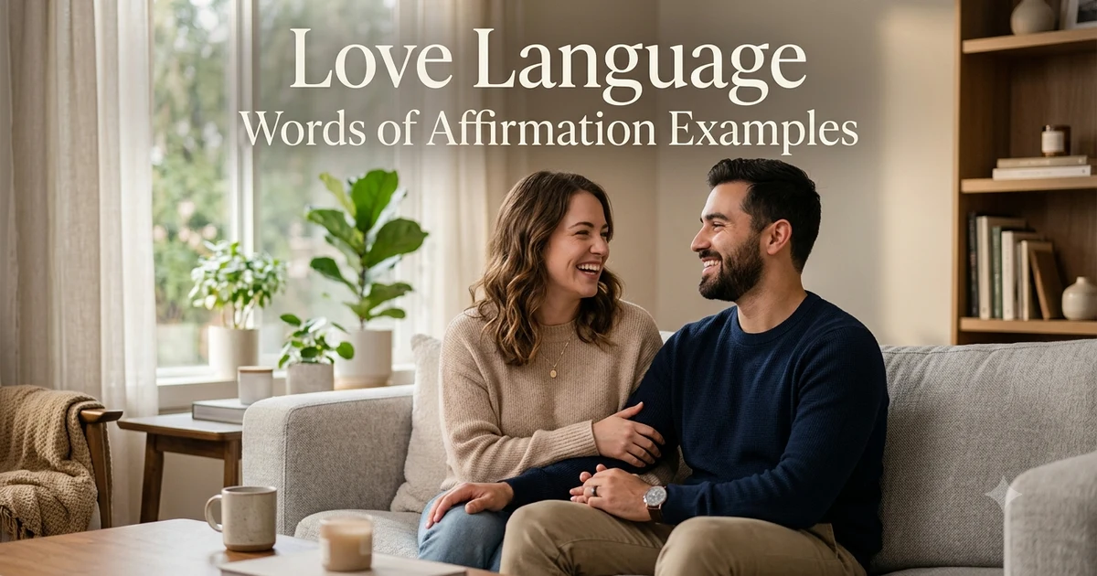 Love Language Words of Affirmation Examples
