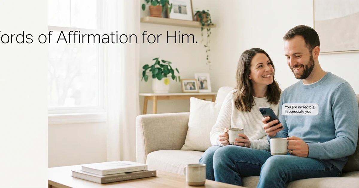 word of affirmation for him
