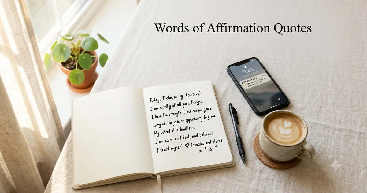 words of affirmation quotes