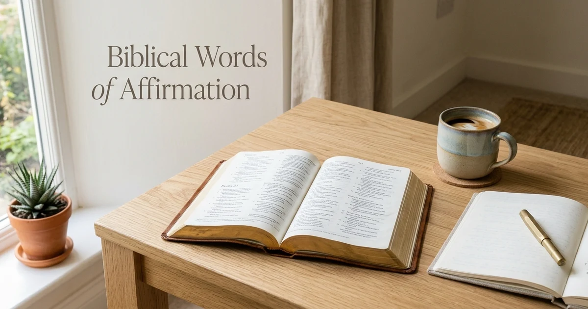 Biblical words of affirmation
