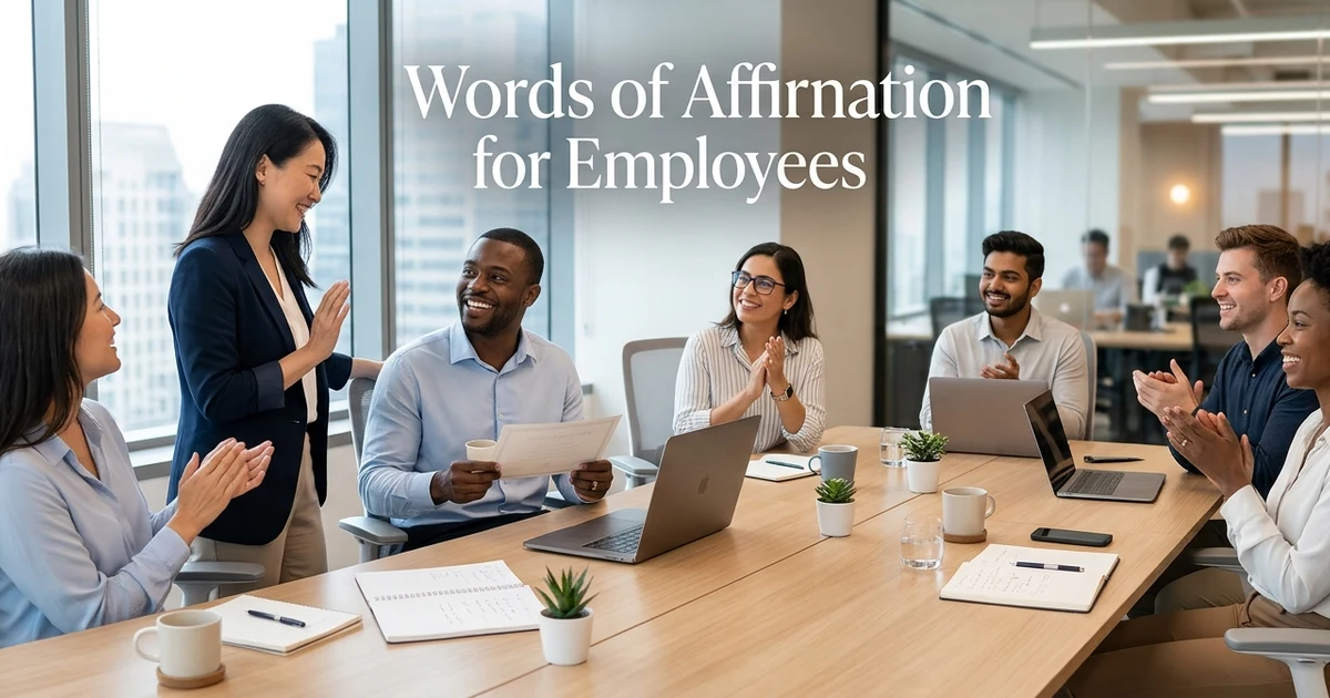 words of affirmation for employees