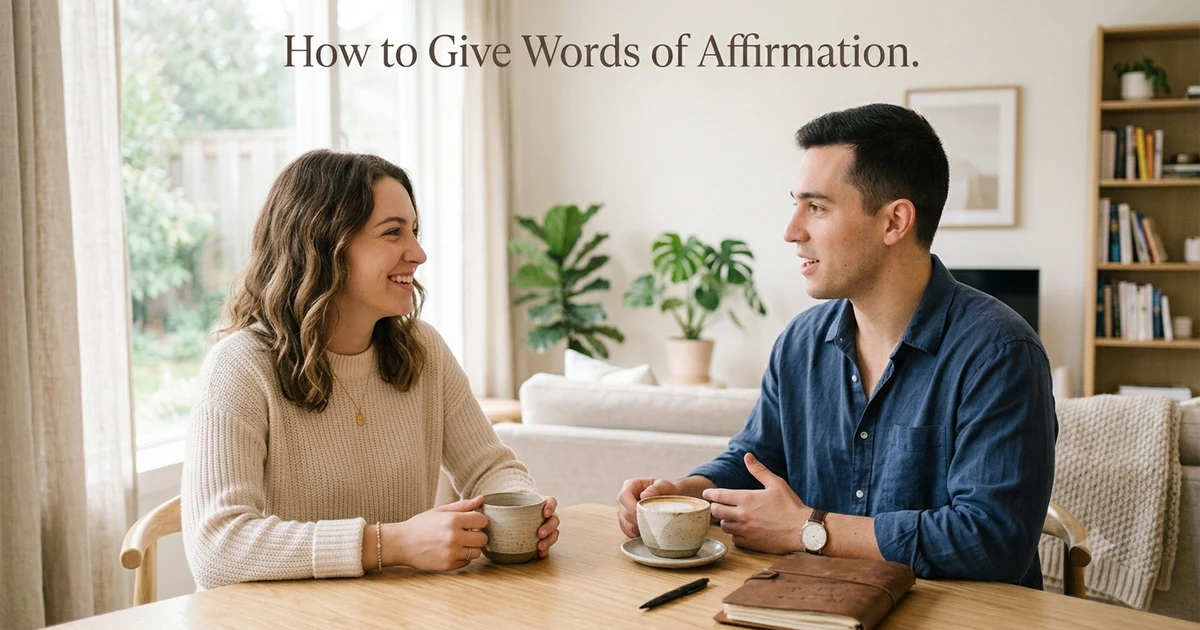 how to give words of affirmation