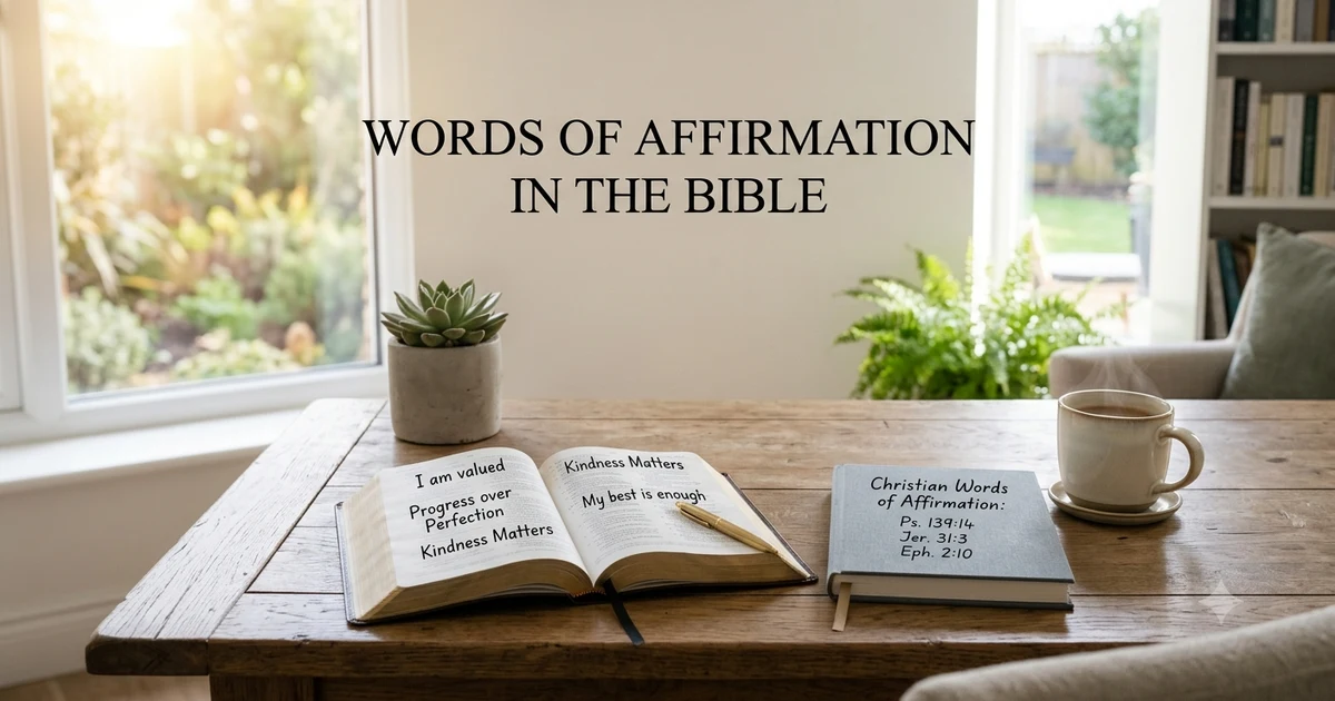words of affirmation in the bible