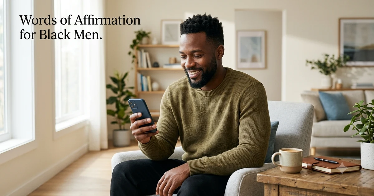 words of affirmation for black men