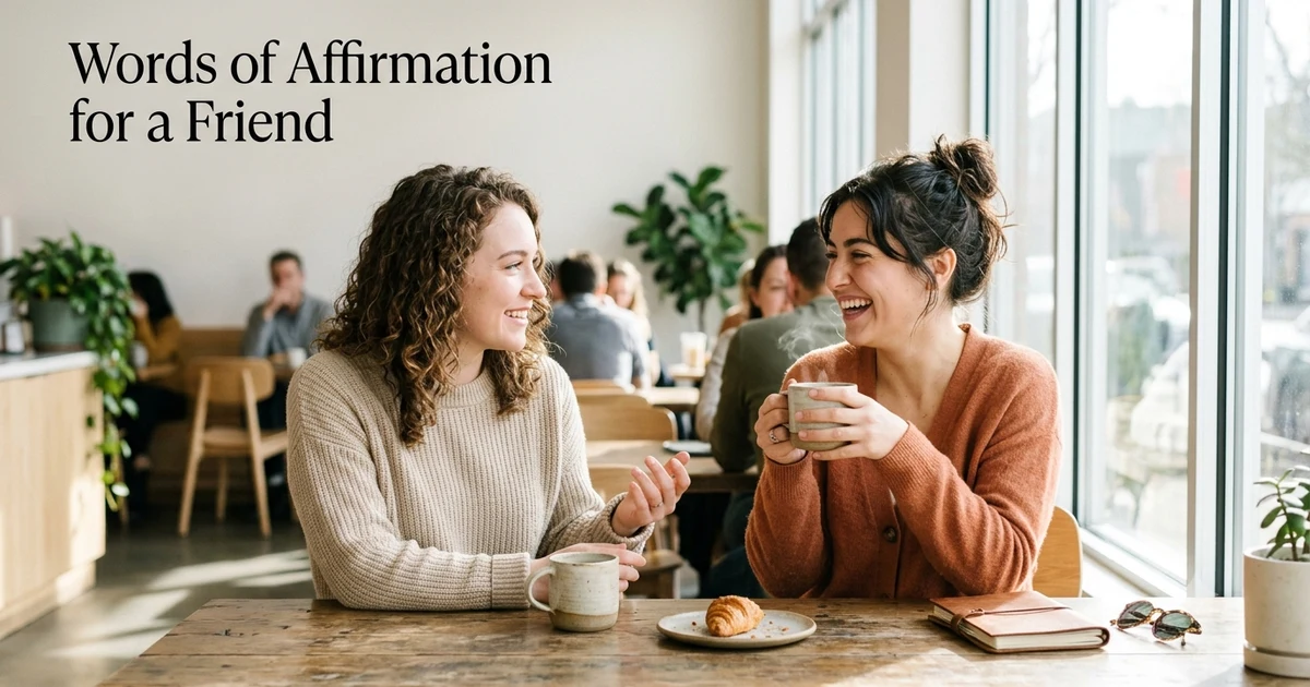 Words of affirmation for a friend