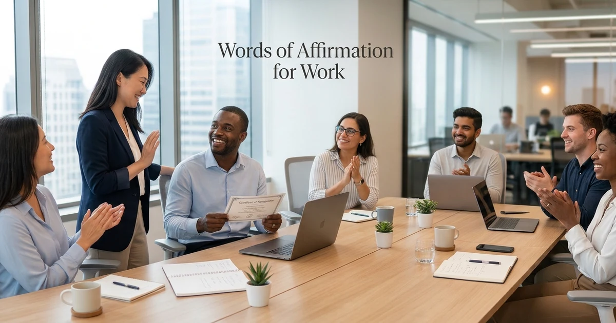 words of affirmation for work
