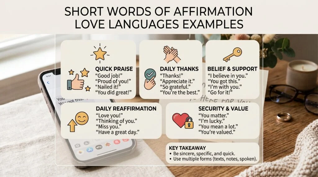 words of affirmation love languages