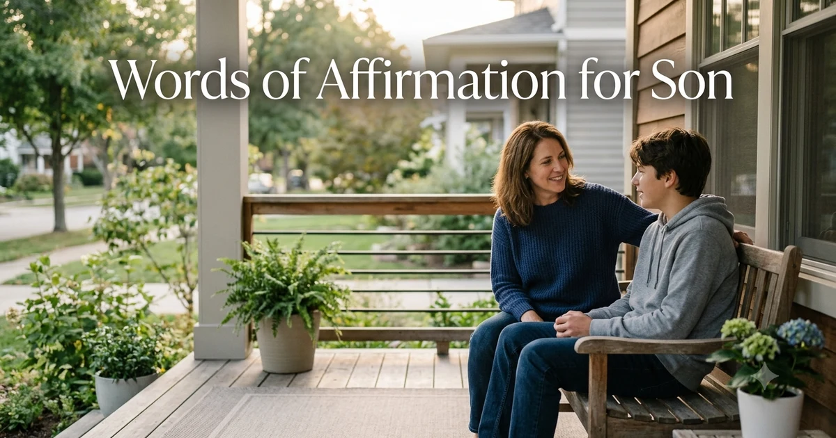 words of affirmation for son
