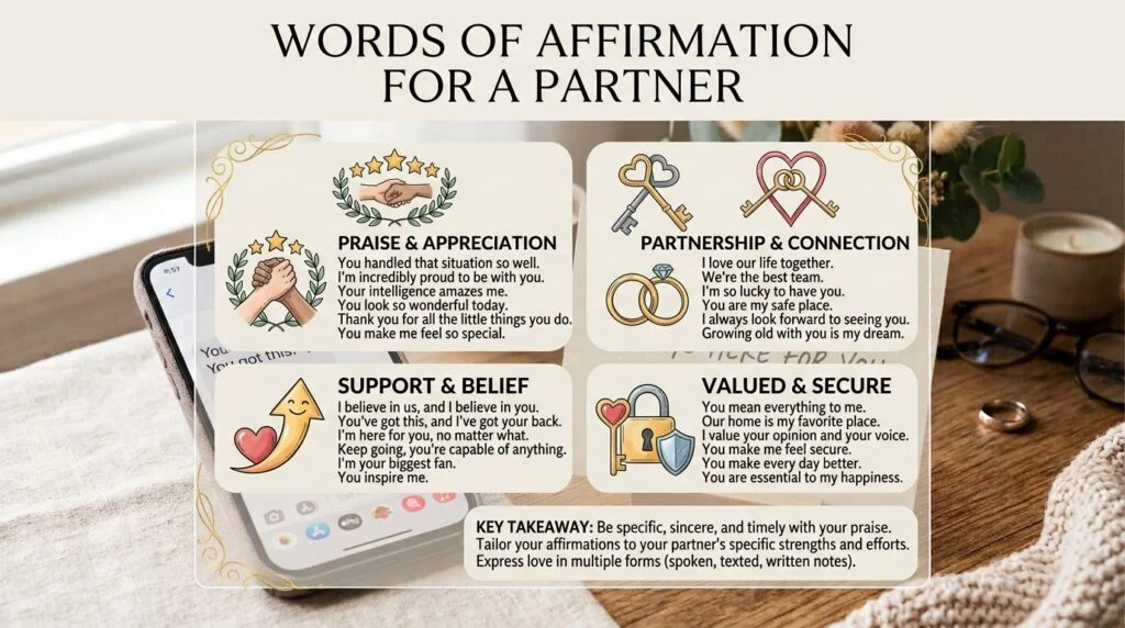 words of affirmation love languages