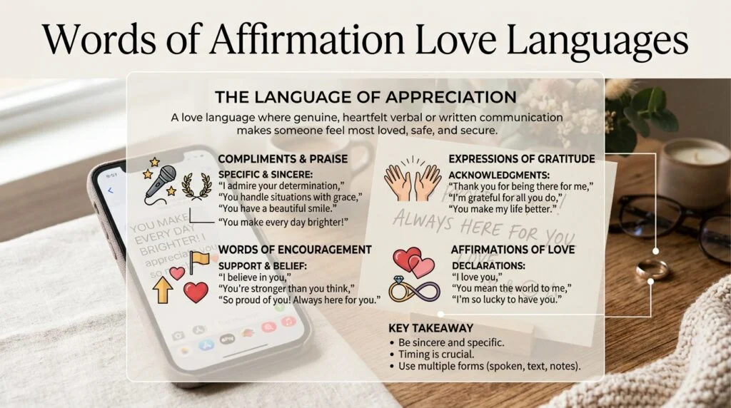words of affirmation love languages