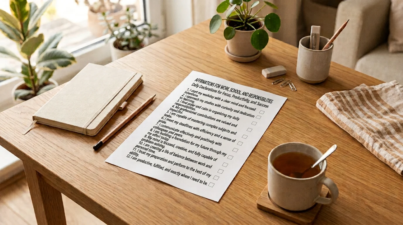 affirmations worksheet