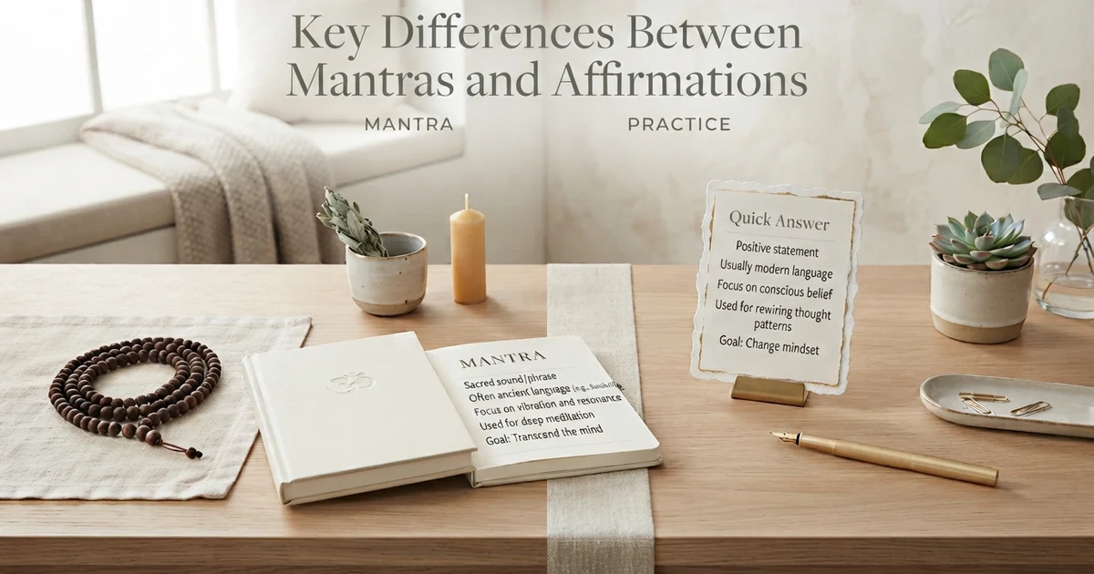 mantra vs affirmation