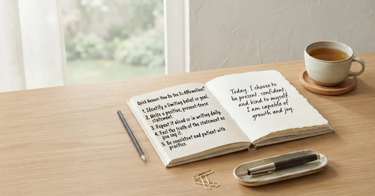 how to do affirmations