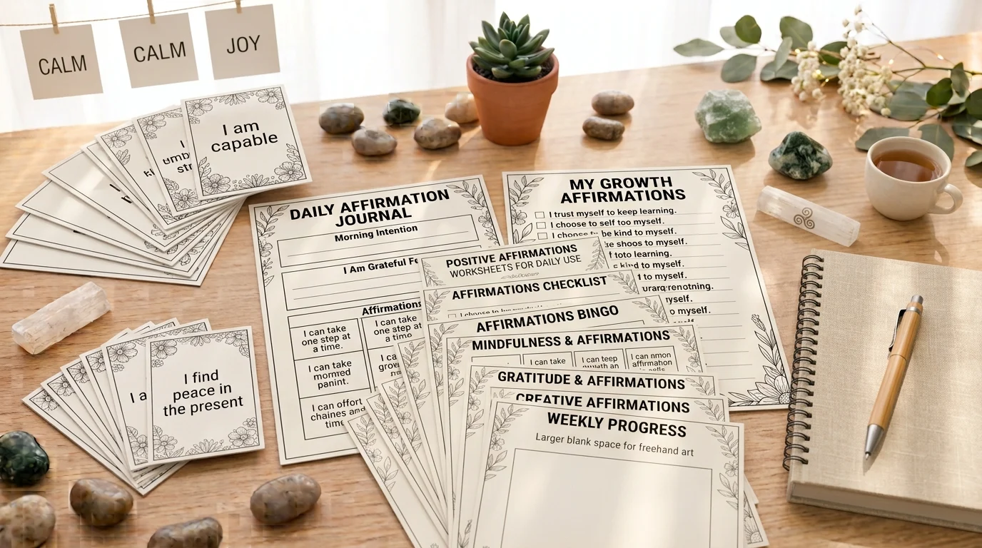 positive affirmations worksheets
