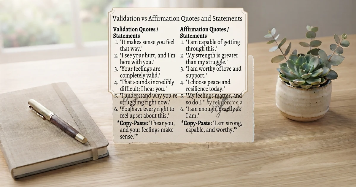 validation vs affirmation