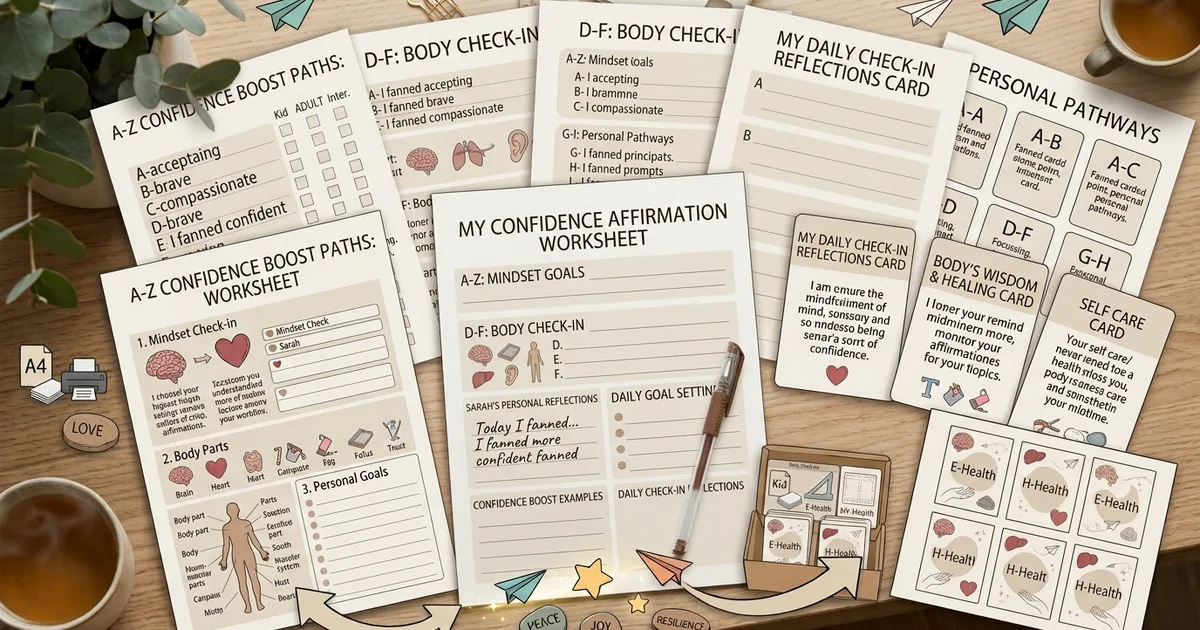 positive affirmation worksheets