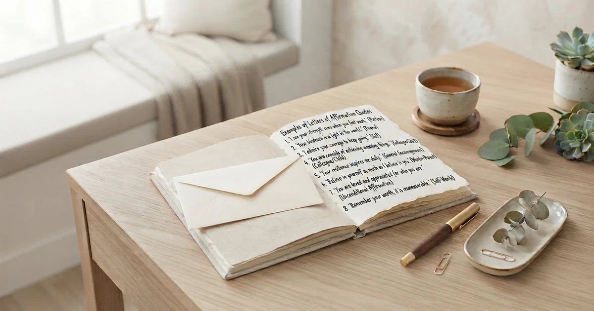 examples of letters of affirmation