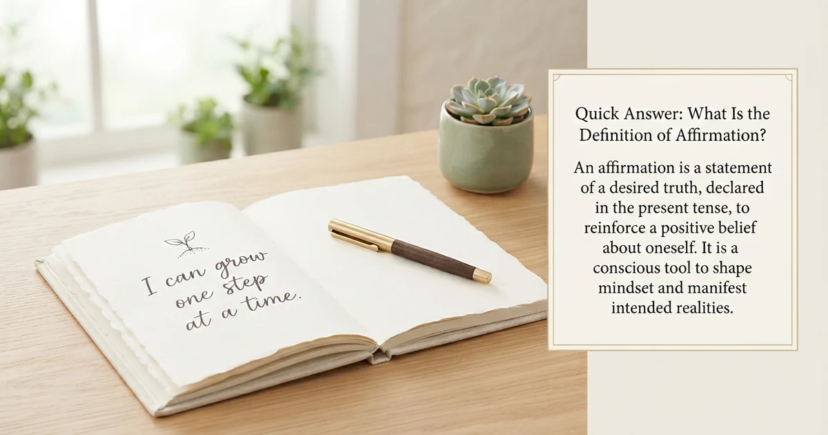 what is the definition of affirmation