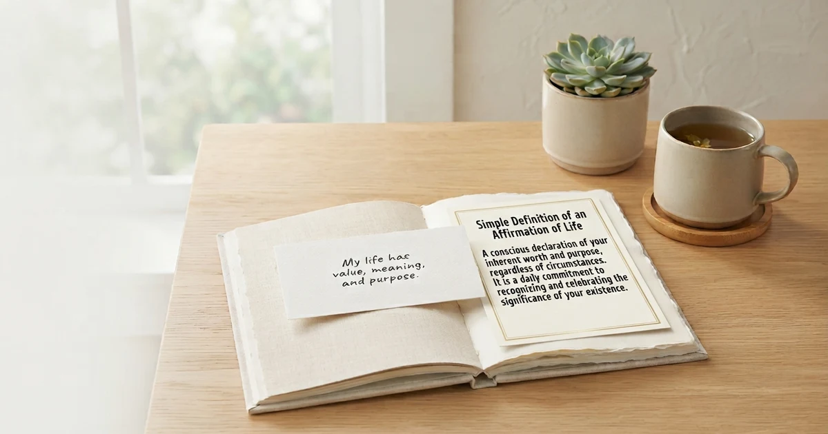 affirmation of life meaning