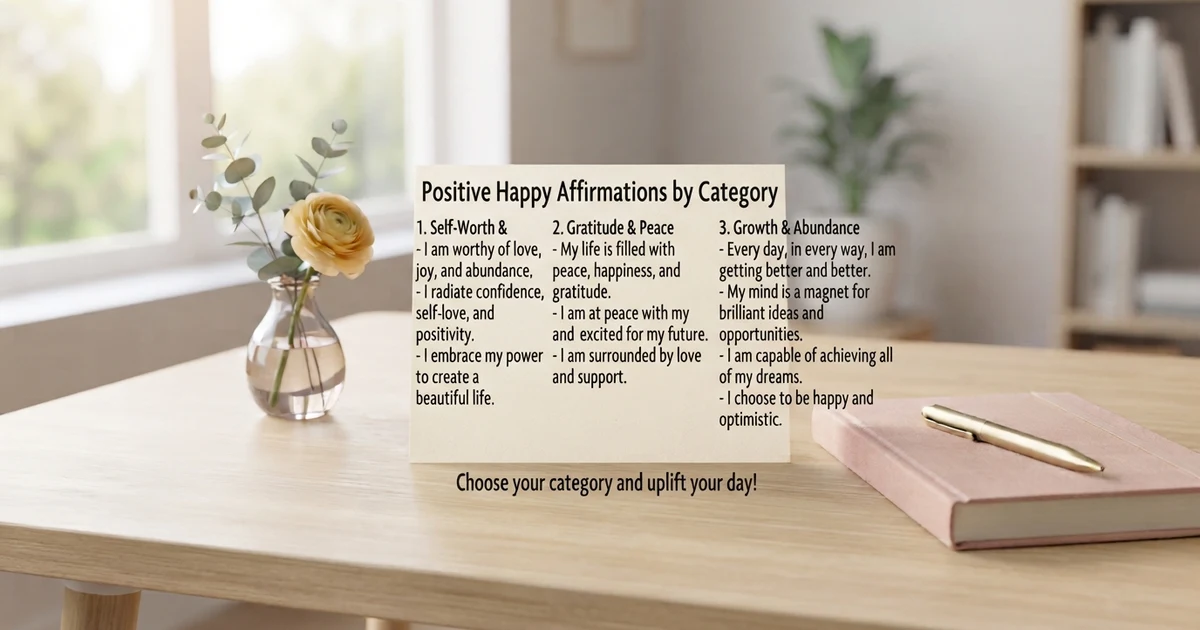 positive happy affirmations