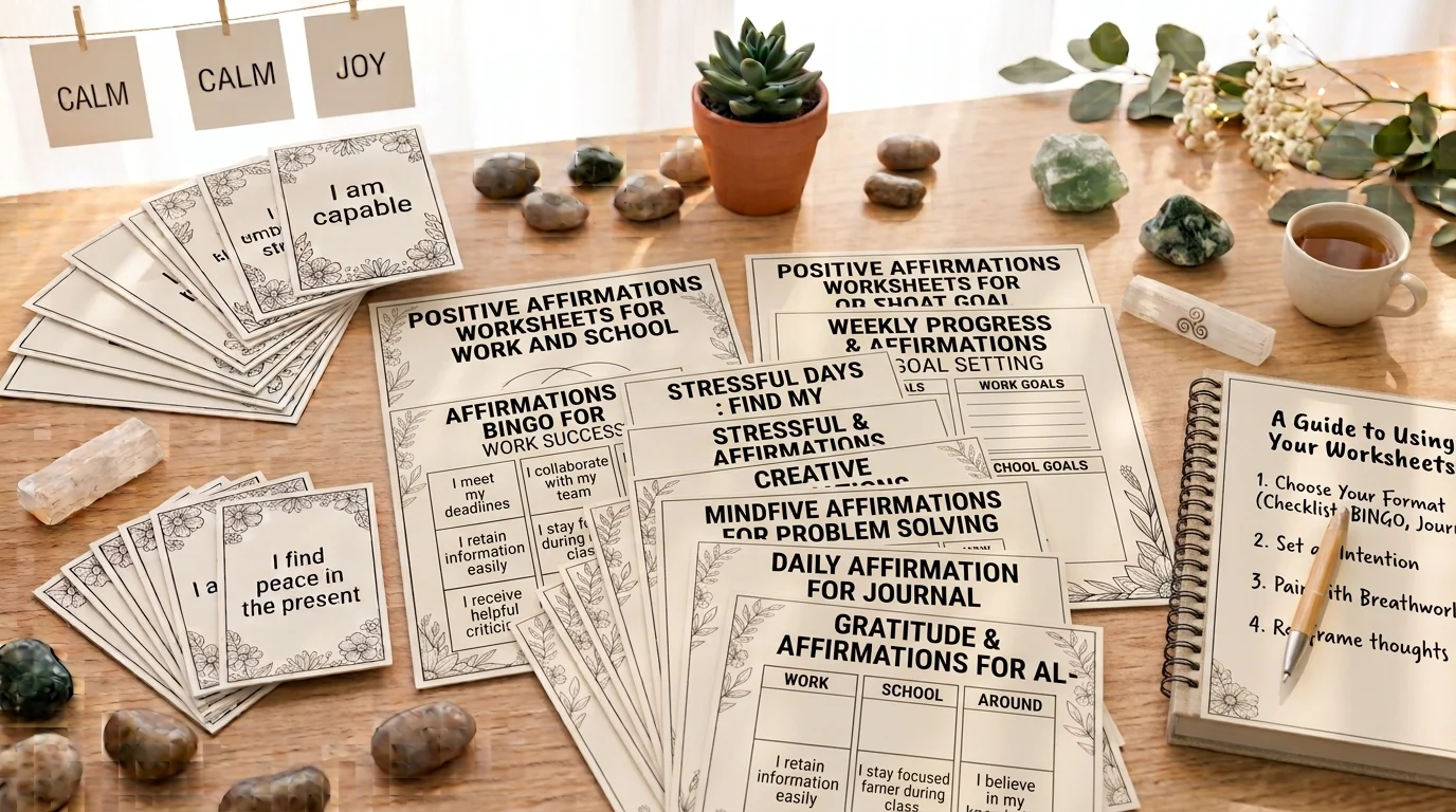 positive affirmations worksheets