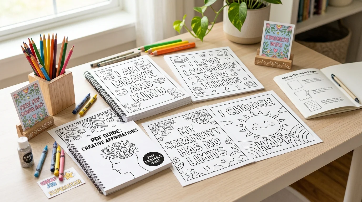 : free positive affirmation coloring pages pdf