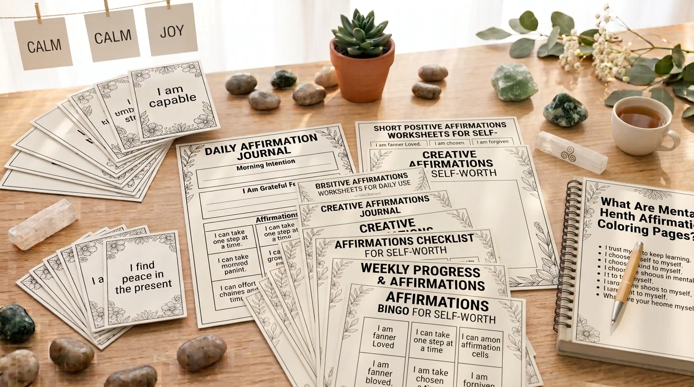 positive affirmations worksheets