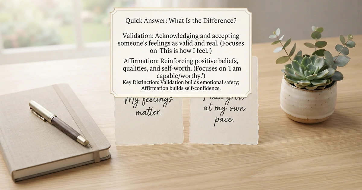 validation vs affirmation