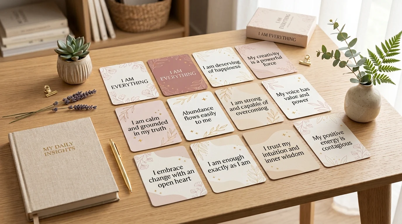i am everything affirmation card deck