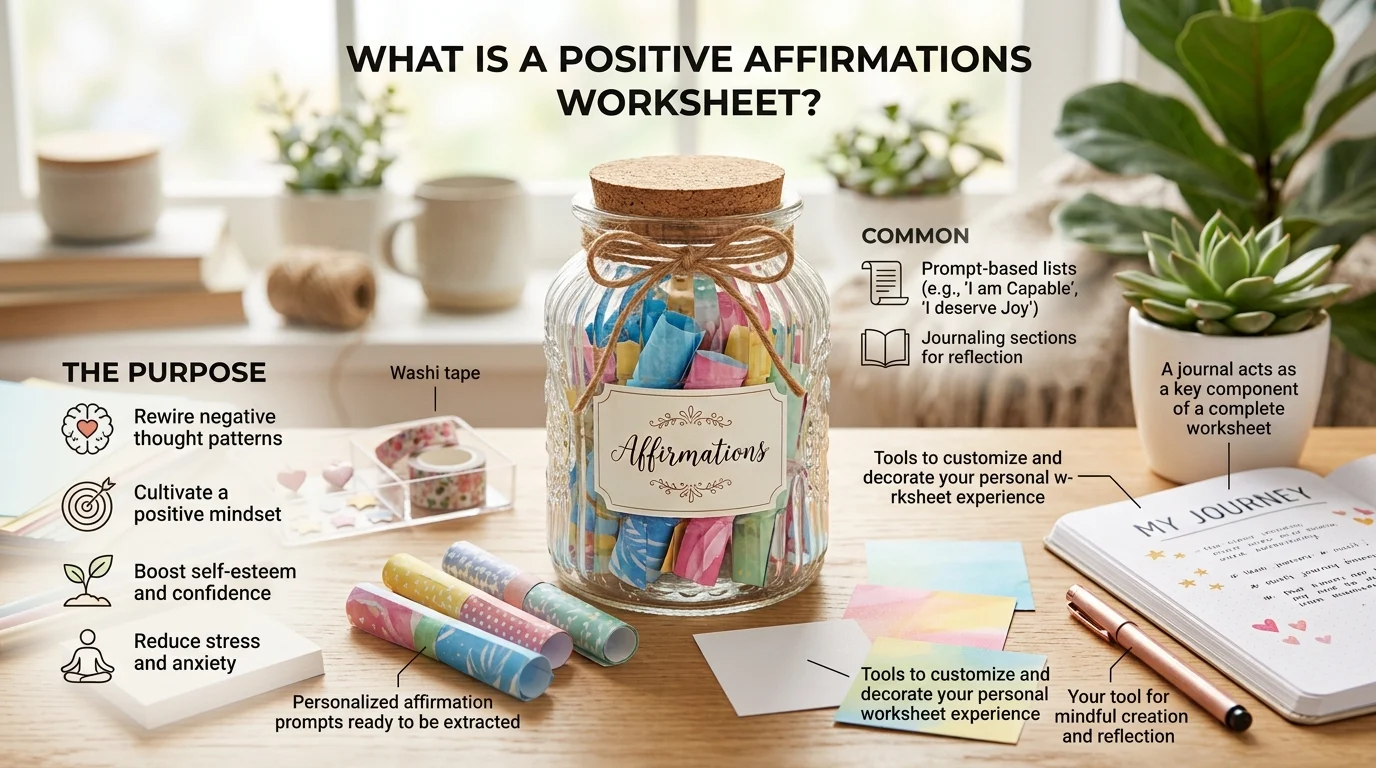 positive affirmations worksheet