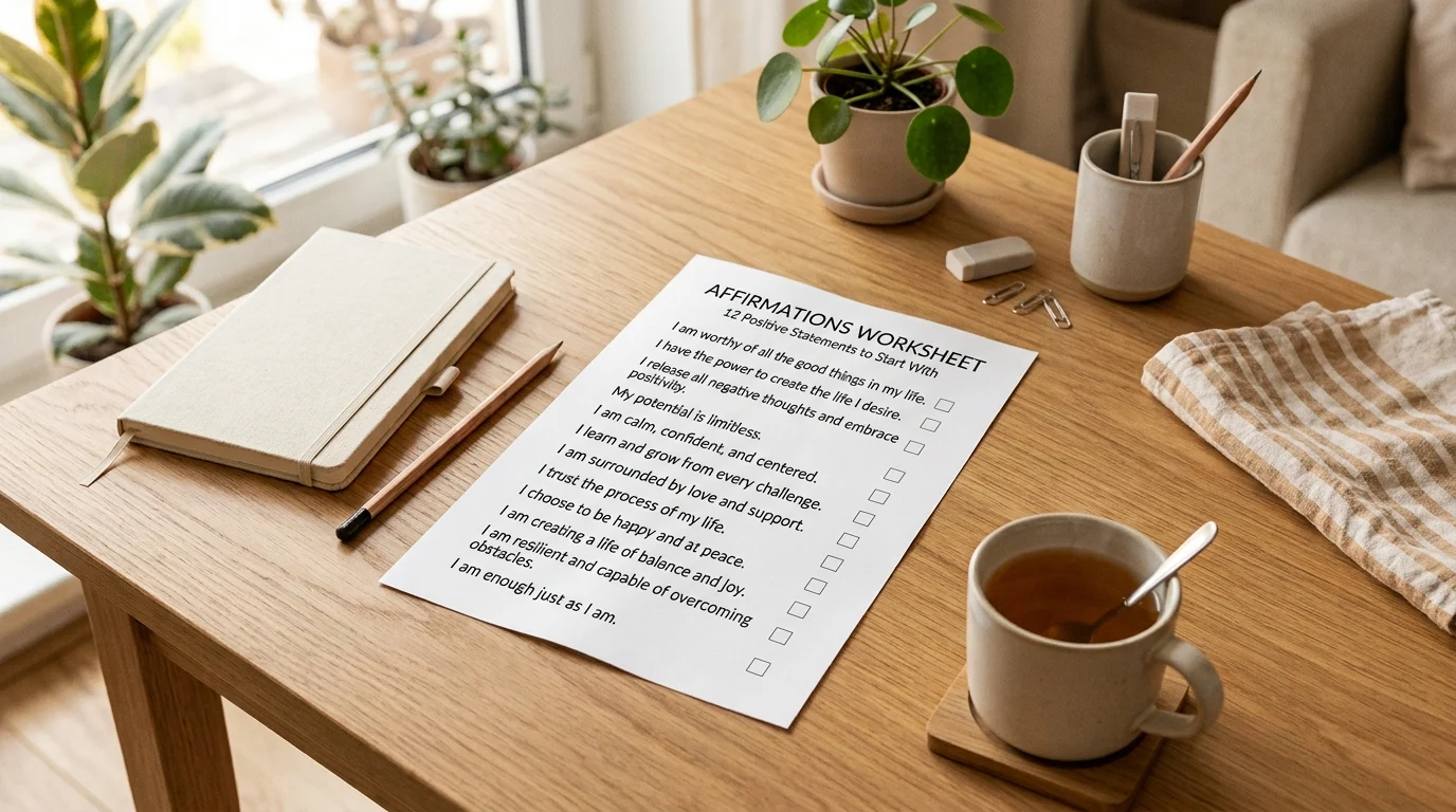 affirmations worksheet