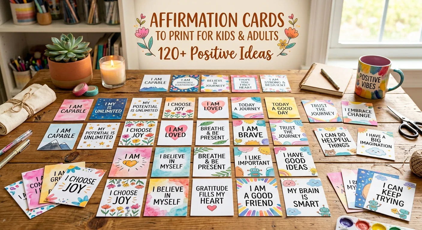 affirmation cards to print