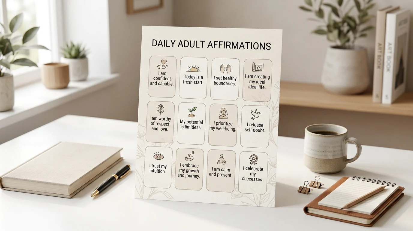 free printable positive affirmations for adults