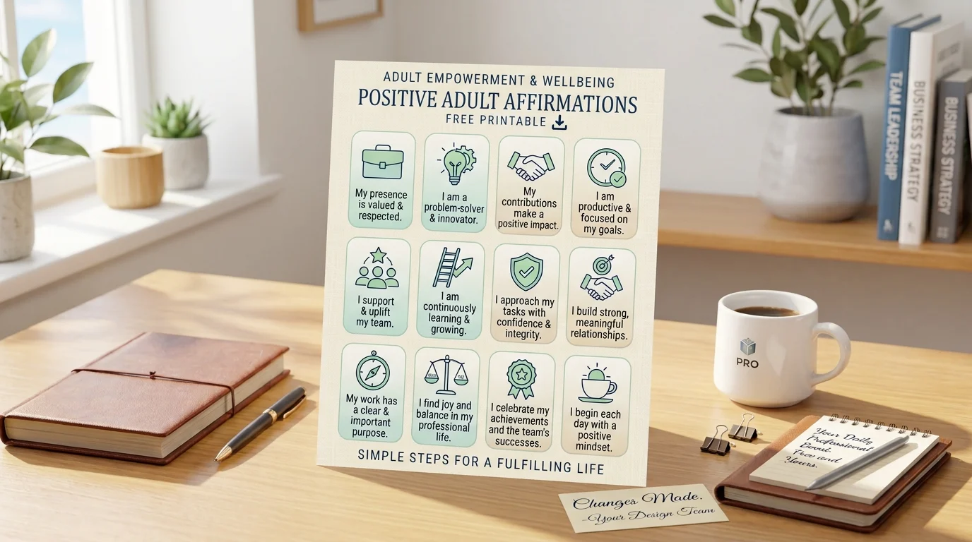 free printable positive affirmations for adults