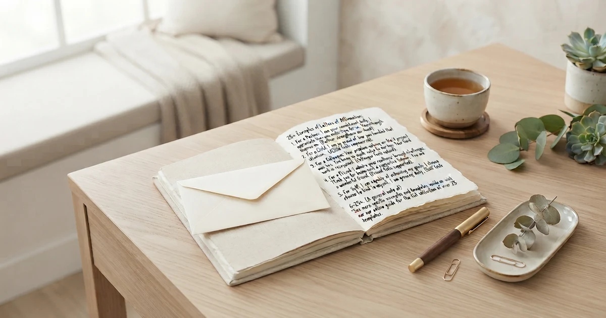 examples of letters of affirmation