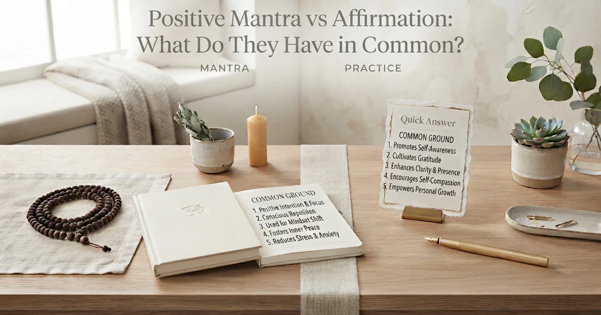 mantra vs affirmation