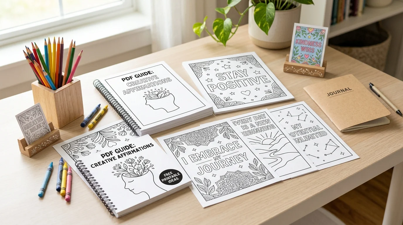 : free positive affirmation coloring pages pdf
