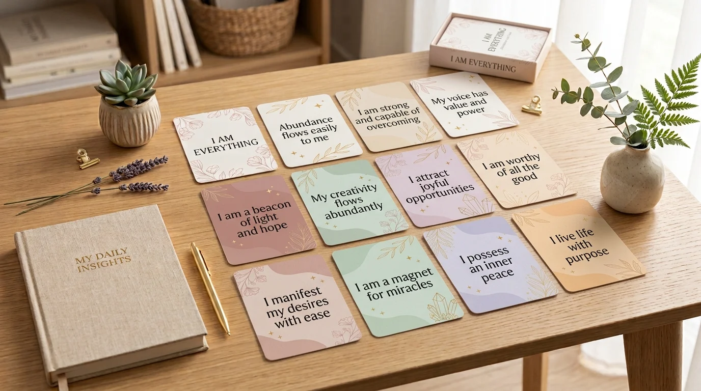 i am everything affirmation card deck