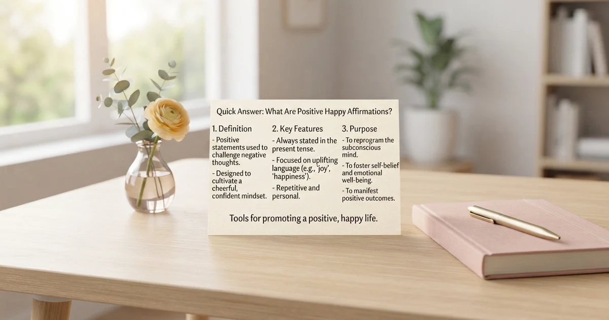 positive happy affirmations