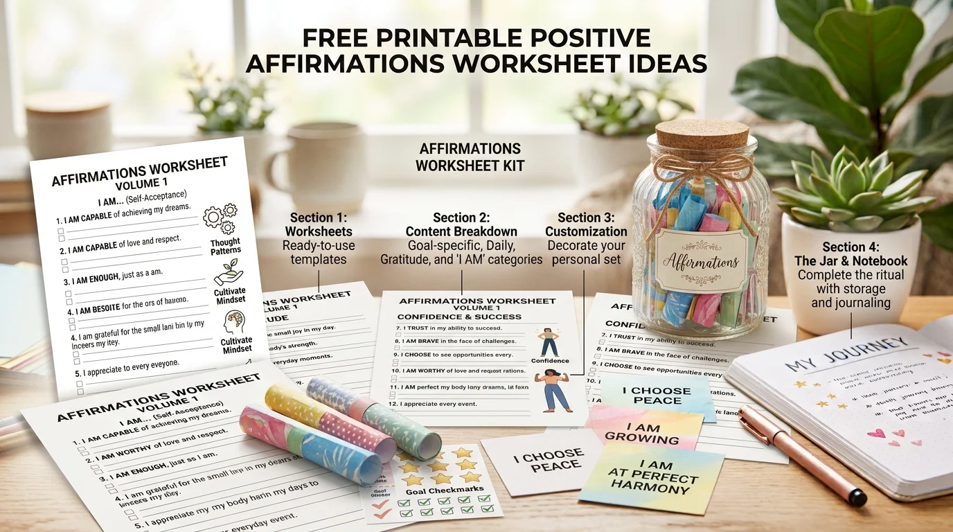 positive affirmations worksheet