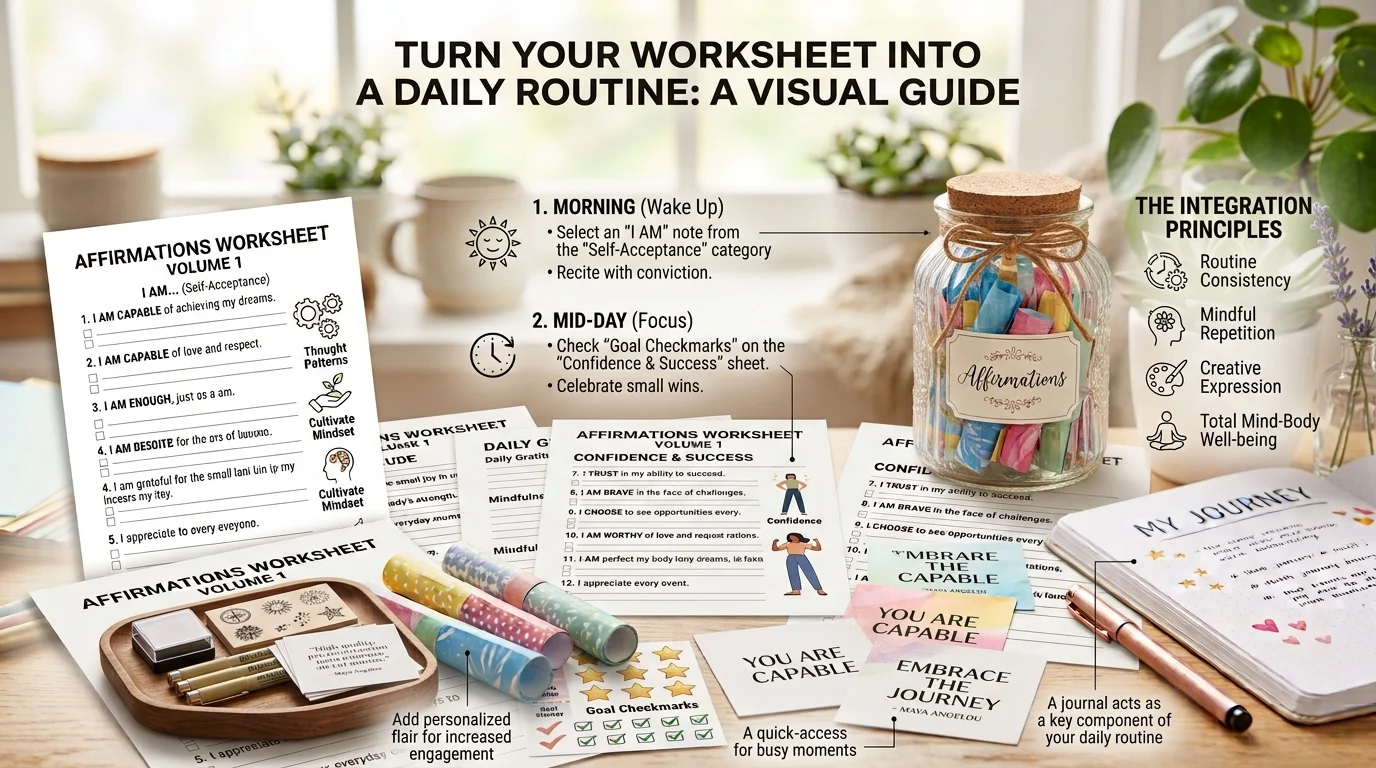 positive affirmations worksheet