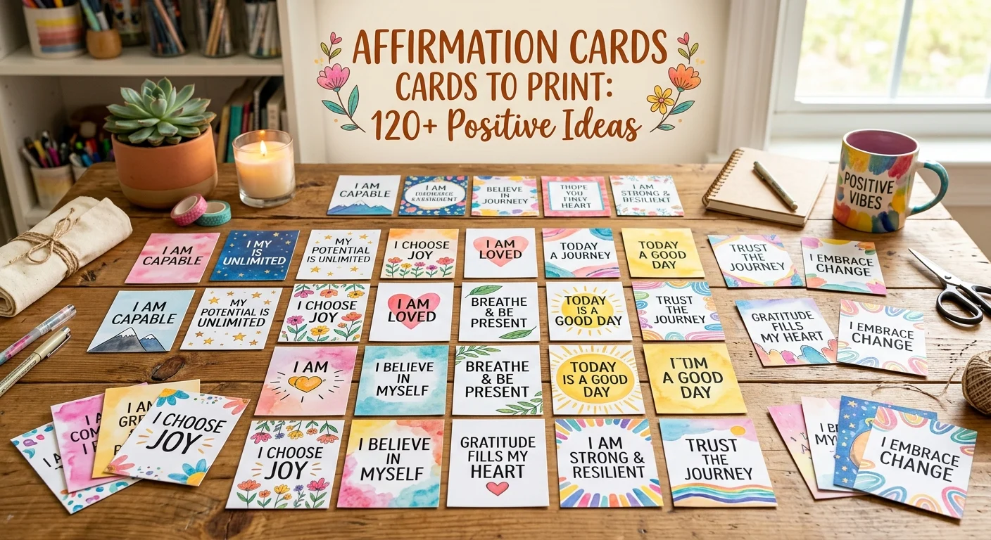 affirmation cards to print