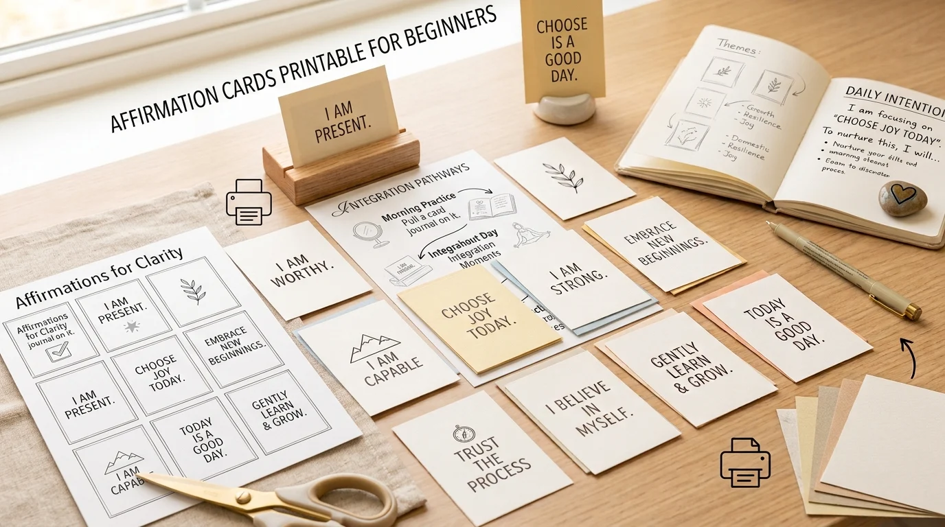 affirmation cards printable