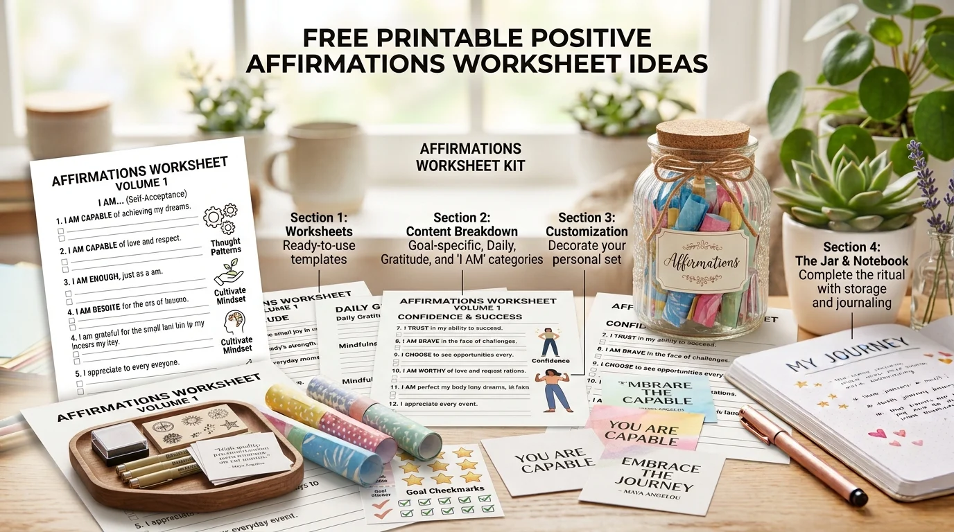 positive affirmations worksheet
