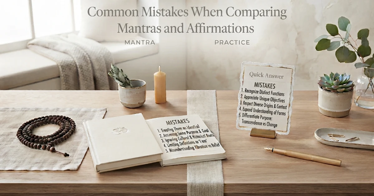 mantra vs affirmation