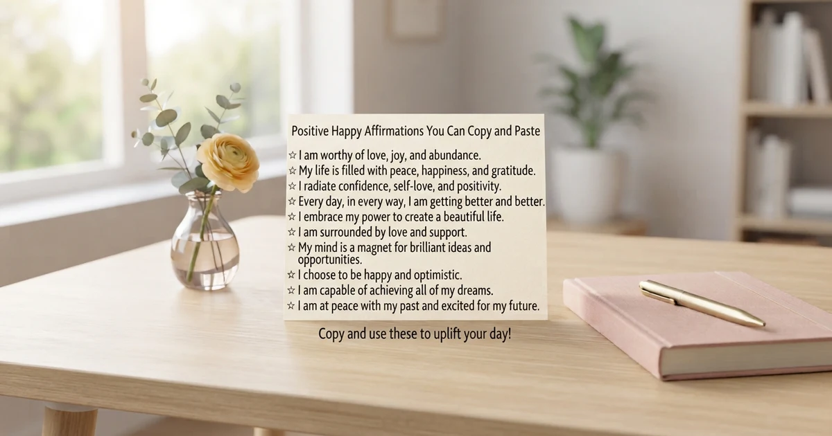 positive happy affirmations