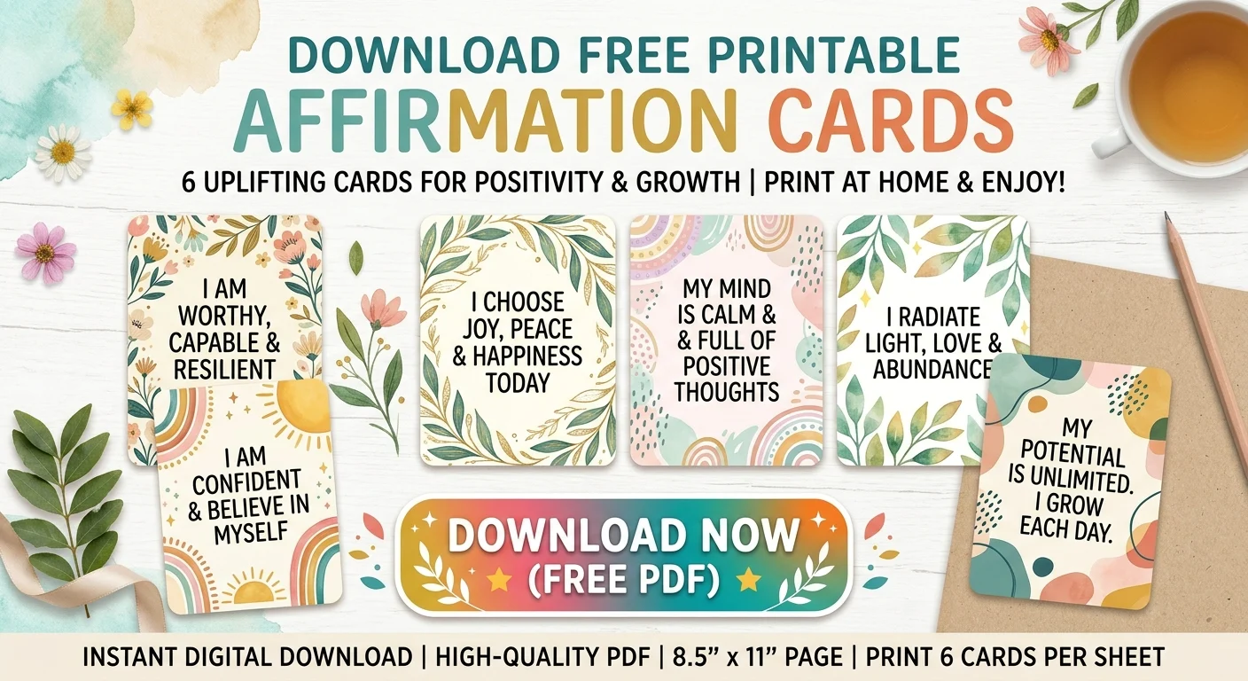 affirmation cards printable