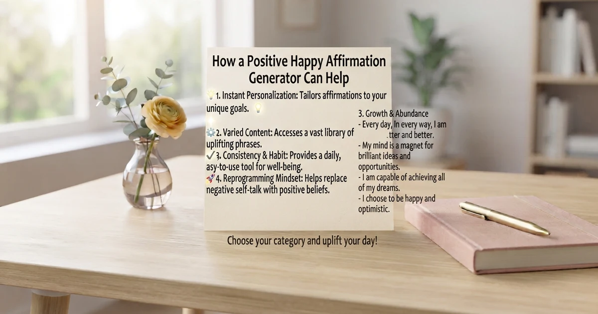 positive happy affirmations
