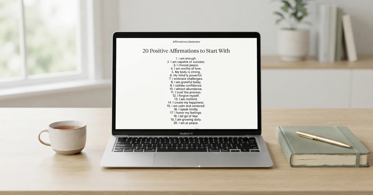 affirmations generator