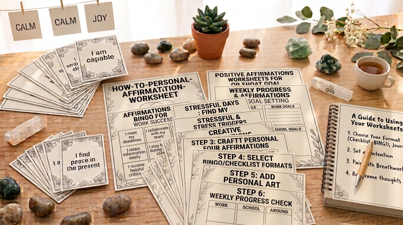 positive affirmations worksheets